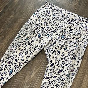 Cheetah-Print Fabletics 7/8 Leggings - Size M